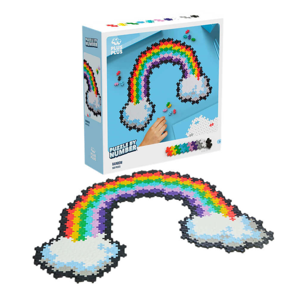 Plus Plus Puzzle By Number – Rainbow